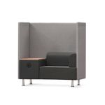 Be Soft Individual Booth + Table - Grey