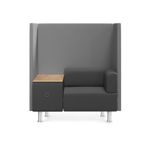Be Soft Individual Booth + Table - Grey