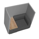 Be Soft Individual Booth + Table - Grey