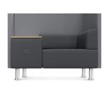 Be Soft Individual Booth + Table - Grey