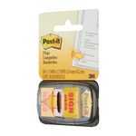 Post-It Index Sign Here Yellow Pk50