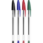Bic Cristal Biro Medium Pack Of 10 Asstd