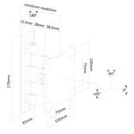 Newstar Flat Screen Wall Mount 1 Pivot