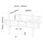 Newstar Flat Screen Wall Mount 3 Pivots