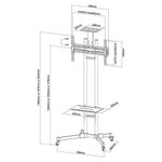 Newstar Flat Screen Floor Stand 155-170C