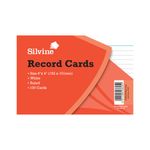 Record Cards 6X4 White 100S Pk10