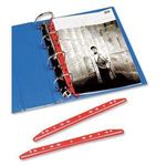 Magiclip A4 Plastic Filing Strip, Red