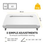 Fellowes Hana Lt Writing Slope White