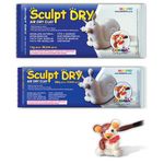 Sculpt-Dry Air Hardening Clay 500G White