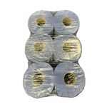 2Work 2-Ply Centrefeed Roll Blue Pk6