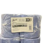 2Work 2-Ply Centrefeed Roll Blue Pk6