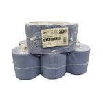 2Work 2-Ply Centrefeed Roll Blue Pk6