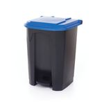Pedal Bin With Lid 50L Grey/Blue