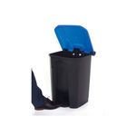 Pedal Bin With Lid 50L Grey/Blue