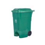Wheelie Bin + Foot Pedal 70L Green