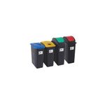 Recycling Bins 65 Litre Ast Pk4