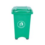 Static Bin With Feet 50 Litre Green
