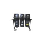 Mob Recycling Trolley With 3X60L Bin