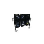 Mob Recycling Trolley With 3X60L Bin