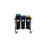 Mob Recycling Trolley With 3X90L Bin