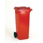2Work Wheelie Bin 140L Red