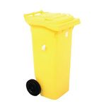 2Work Wheelie Bin 80L Yellow