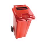2Work Wheelie Bin Slot Lid 120L Red