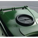2Work Wheelie Bin 120L Bot/Lock Grn
