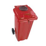 2Work Wheelie Bin 120L Bot/Lock