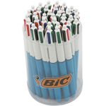 Bic 4 Colour Ballpen, Medium, Tub Of 36