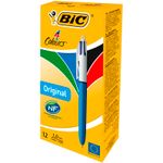 Bic 4 Colour Ballpen Medium Pk12