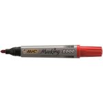Bic 2000 Permanent Mkr Red Bullet Bx12