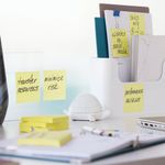 Post-It S/Stick 47.6X47.6 C/Ylw Pk12