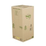 Postit Recyc Pad 76X76 Ylw 654 Pk16