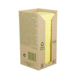 Postit Recyc Pad 76X76 Ylw 654 Pk16