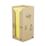 Postit Recyc Pad 76X76 Ylw 654 Pk16