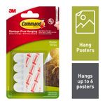 Command Adh Poster Strips Small Pk12