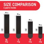 Command Pic Hang Strip Xl Blk Pk8