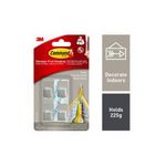 Command Small Steel Metal Hook Pk4