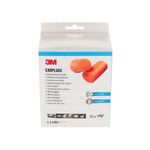 3M Earplugs 1100 Soft Foam Org Pk50
