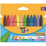 Bic Kids Plastidec Triangle Crayons Pk12
