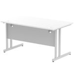 Impulse 1400X800 Desk Cntlvr Wh Sl