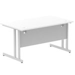 Impulse 1400X800 Desk Cntlvr Wh Sl