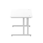 Impulse 1400X800 Desk Cntlvr Wh Sl