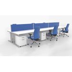Impulse 2Drw Mobile Pedestal Wh