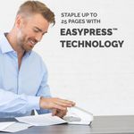 Lx840 Half Strip Stapler 25 Sht Wht