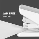 Fellowes Lx860 Half Strp Stapler Wht