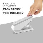 Fellowes Lx860 Half Strp Stapler Wht