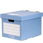 Storage Box Blue/White 4Pk