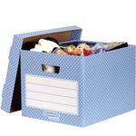 Storage Box Blue/White 4Pk